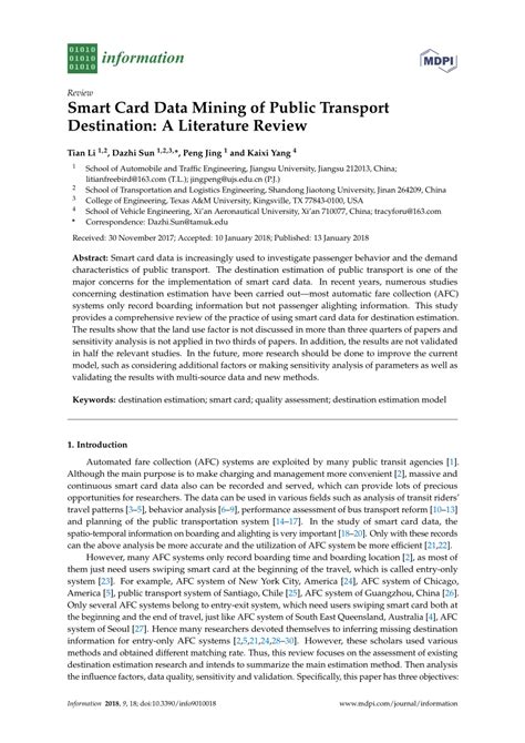 smart card data use in public transit a literature review|Smart Card Data Mining of Public Transport Destination: A .